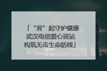 “翼”起守护健康 武汉电信爱心翼站构筑无毒生命防线
