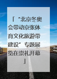 “北京冬奥会带动京张体育文化旅游带建设”专题展览在崇礼开幕