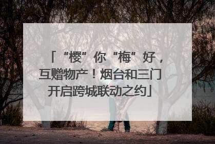 “樱”你“梅”好，互赠物产！烟台和三门开启跨城联动之约