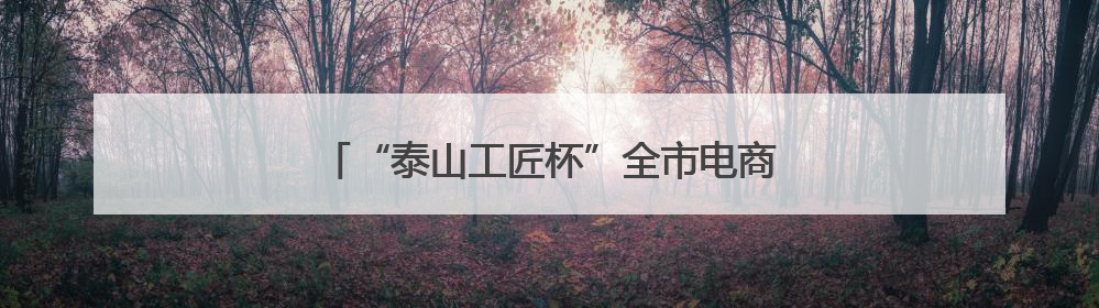 “泰山工匠杯”全市电商兴农直播技能竞赛举办