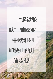 “钢铁驼队”驰欧亚 中欧班列加快山西开放步伐