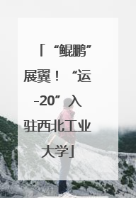 “鲲鹏”展翼！“运-20”入驻西北工业大学