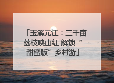 玉溪元江：三千亩荔枝映山红 解锁“甜蜜版”乡村游