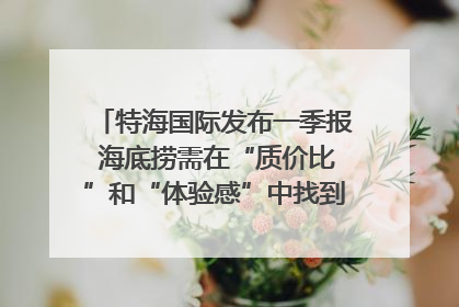 特海国际发布一季报 海底捞需在“质价比”和“体验感”中找到平衡｜新经济观察