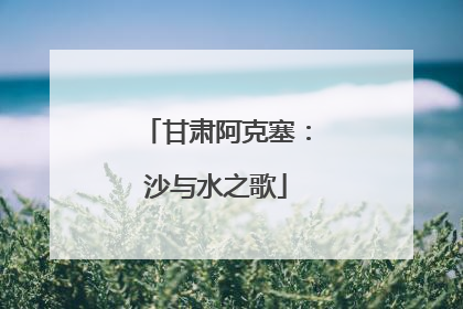 甘肃阿克塞：沙与水之歌