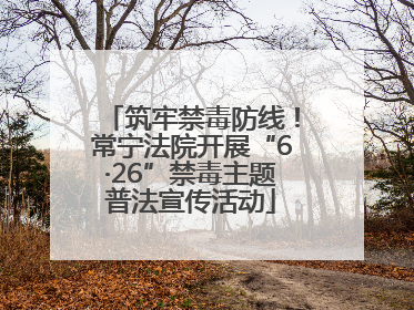 筑牢禁毒防线！常宁法院开展“6·26”禁毒主题普法宣传活动