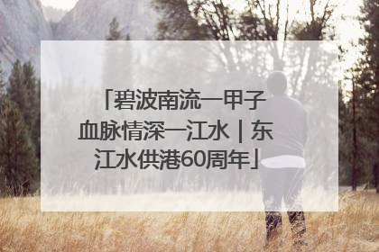 碧波南流一甲子 血脉情深一江水｜东江水供港60周年