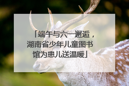 端午与六一邂逅，湖南省少年儿童图书馆为患儿送温暖