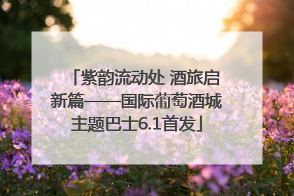 紫韵流动处 酒旅启新篇——国际葡萄酒城主题巴士6.1首发