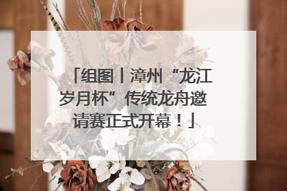 组图丨漳州“龙江岁月杯”传统龙舟邀请赛正式开幕！