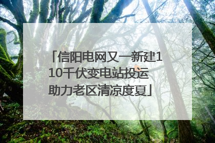 信阳电网又一新建110千伏变电站投运 助力老区清凉度夏