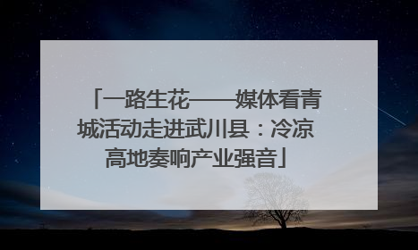 一路生花——媒体看青城活动走进武川县：冷凉高地奏响产业强音