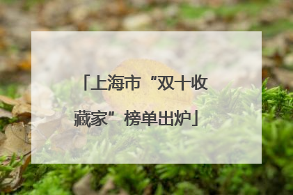 上海市“双十收藏家”榜单出炉