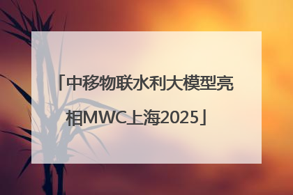 中移物联水利大模型亮相MWC上海2025