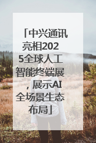 中兴通讯亮相2025全球人工智能终端展，展示AI全场景生态布局