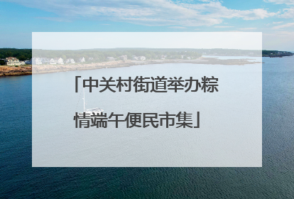中关村街道举办粽情端午便民市集