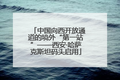 中国向西开放通道的境外“第一站”——西安·哈萨克斯坦码头启用