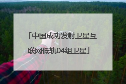 中国成功发射卫星互联网低轨04组卫星