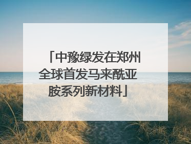 中豫绿发在郑州全球首发马来酰亚胺系列新材料
