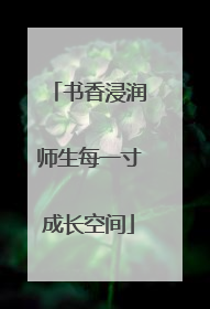 书香浸润师生每一寸成长空间