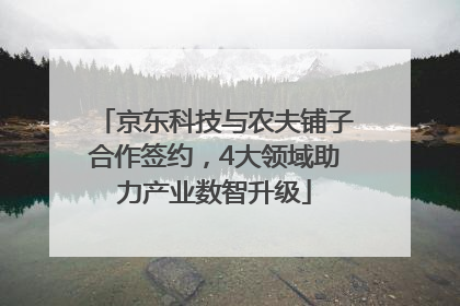 京东科技与农夫铺子合作签约，4大领域助力产业数智升级