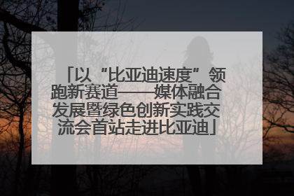 以“比亚迪速度”领跑新赛道——媒体融合发展暨绿色创新实践交流会首站走进比亚迪