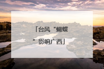 台风“蝴蝶”影响广西
