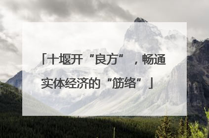 十堰开“良方”，畅通实体经济的“筋络”