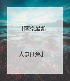 南京最新人事任免
