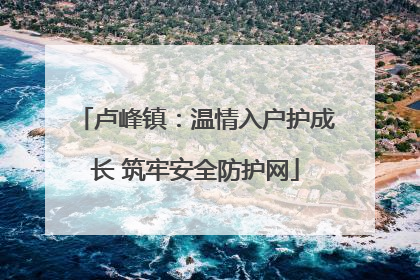 卢峰镇：温情入户护成长 筑牢安全防护网