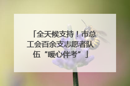 全天候支持！市总工会百余支志愿者队伍“暖心伴考”