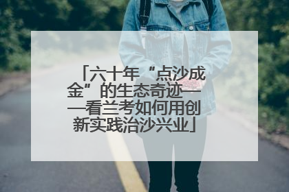 六十年“点沙成金”的生态奇迹——看兰考如何用创新实践治沙兴业