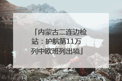 内蒙古二连边检站：护航第11万列中欧班列出境