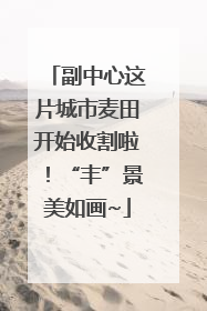 副中心这片城市麦田开始收割啦！“丰”景美如画~