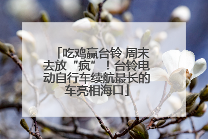 吃鸡赢台铃 周末去放“疯”！台铃电动自行车续航最长的车亮相海口
