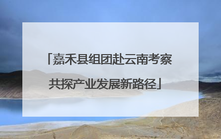 嘉禾县组团赴云南考察 共探产业发展新路径