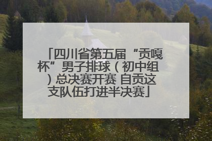 四川省第五届“贡嘎杯”男子排球（初中组）总决赛开赛 自贡这支队伍打进半决赛