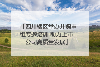 四川辖区举办并购重组专题培训 助力上市公司高质量发展