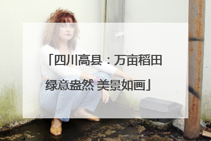 四川高县：万亩稻田绿意盎然 美景如画