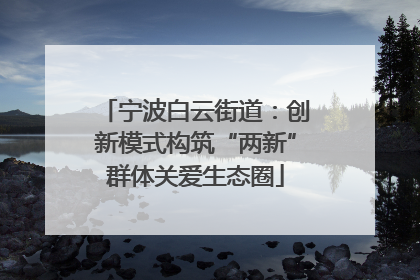 宁波白云街道：创新模式构筑“两新”群体关爱生态圈