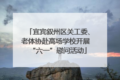 宜宾叙州区关工委、老体协赴高场学校开展“六一”慰问活动