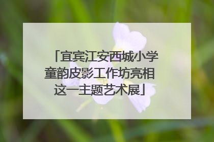 宜宾江安西城小学童韵皮影工作坊亮相这一主题艺术展