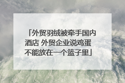 外贸羽绒被牵手国内酒店 外贸企业说鸡蛋不能放在一个篮子里