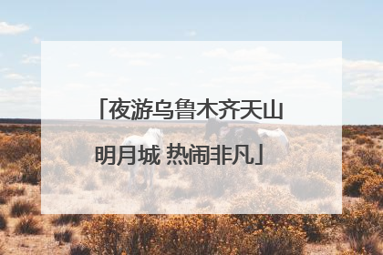夜游乌鲁木齐天山明月城 热闹非凡