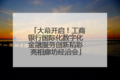大幕开启！工商银行国际化数字化金融服务创新精彩亮相廊坊经洽会