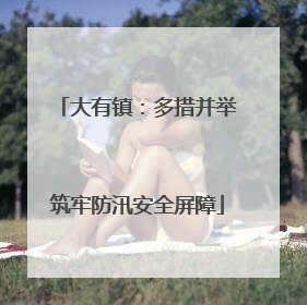 大有镇：多措并举筑牢防汛安全屏障