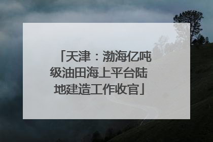 天津：渤海亿吨级油田海上平台陆地建造工作收官