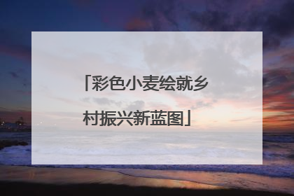 彩色小麦绘就乡村振兴新蓝图