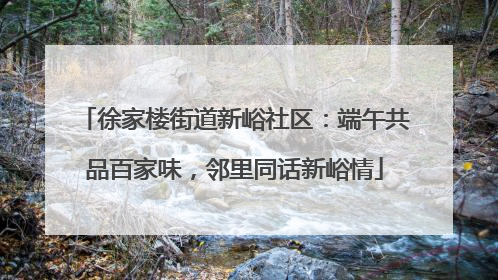 徐家楼街道新峪社区：端午共品百家味，邻里同话新峪情