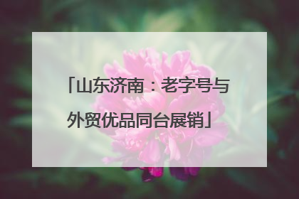 山东济南：老字号与外贸优品同台展销